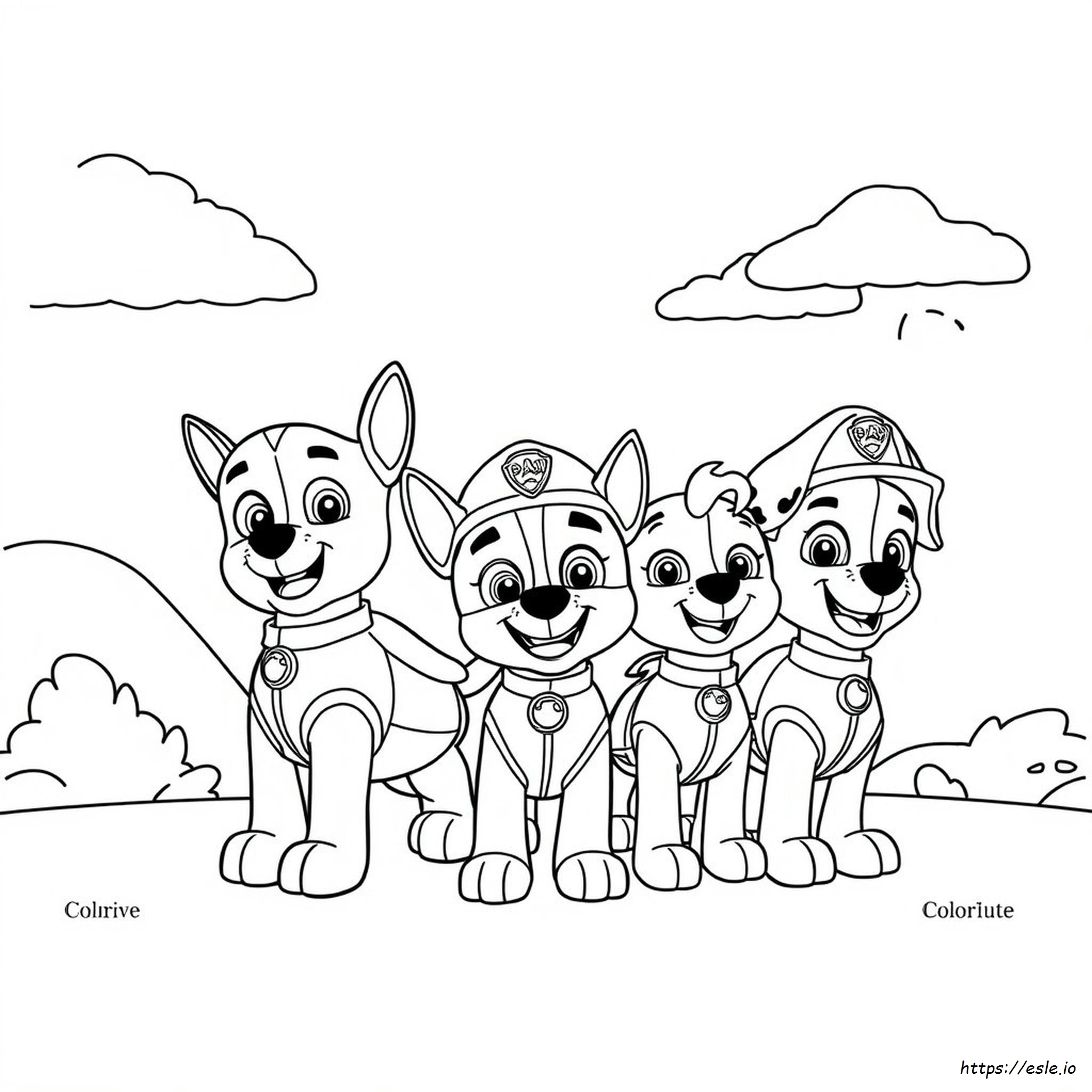 Imágenes De La Patrulla Canina Para Colorear