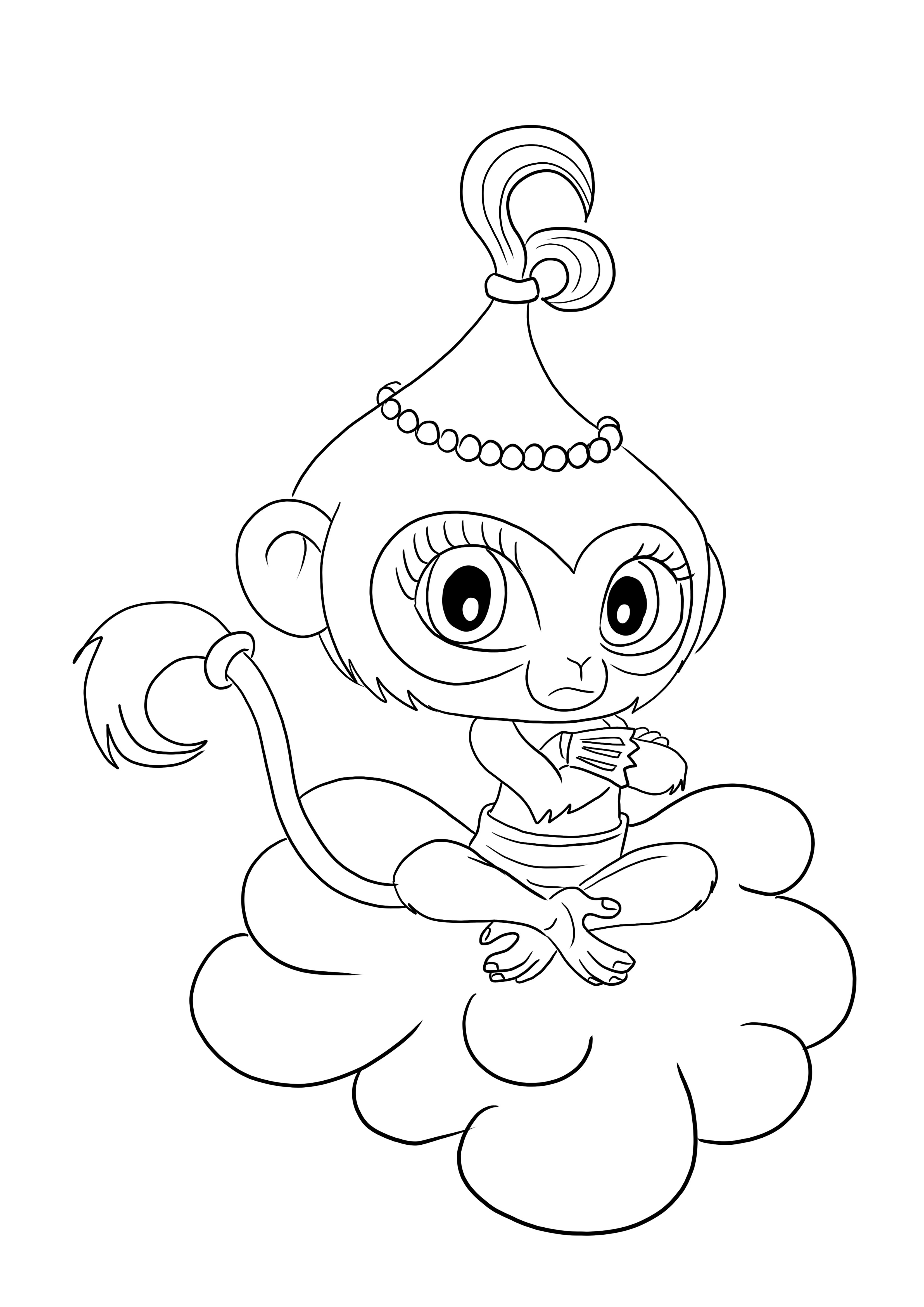 Tala from Shimmer and Shine page is free to download or print for kids