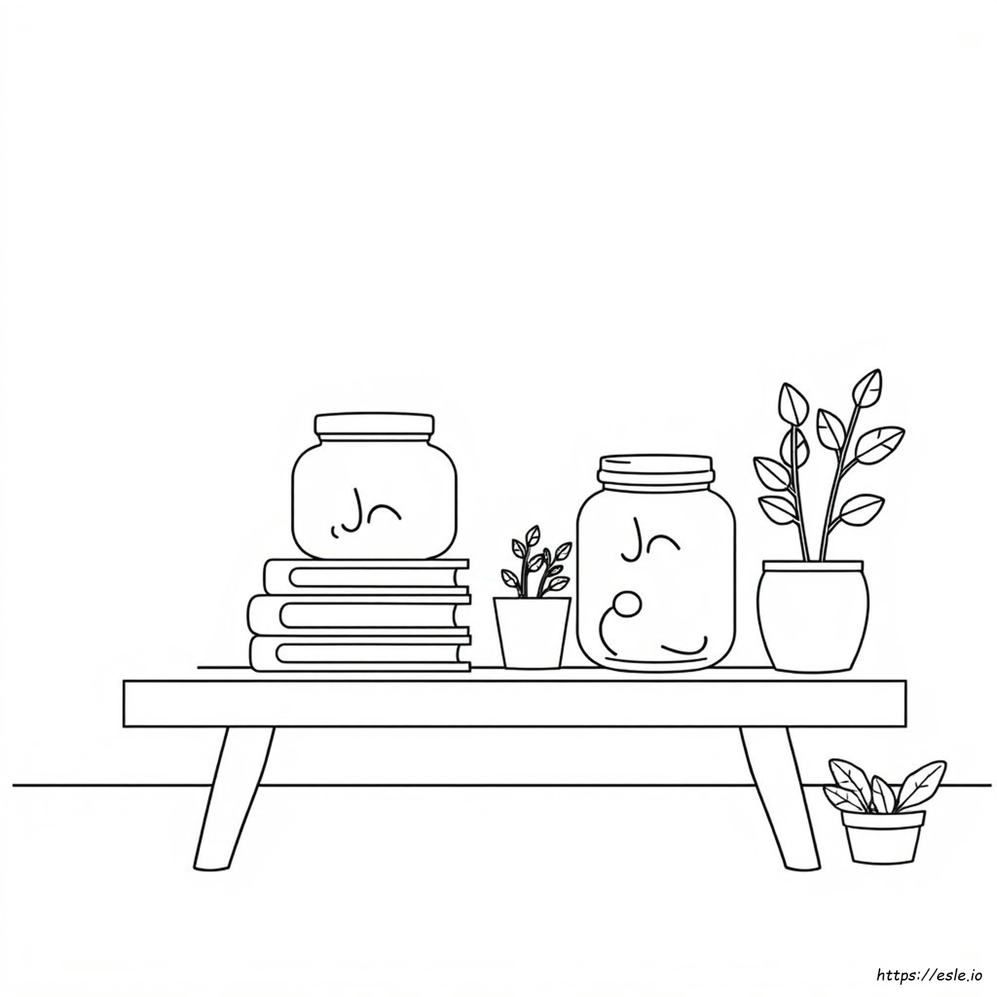 Jar Colouring Page