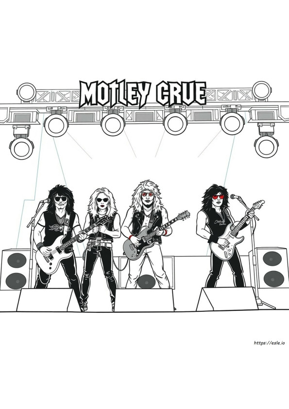 Motley Crue Kleurplaten