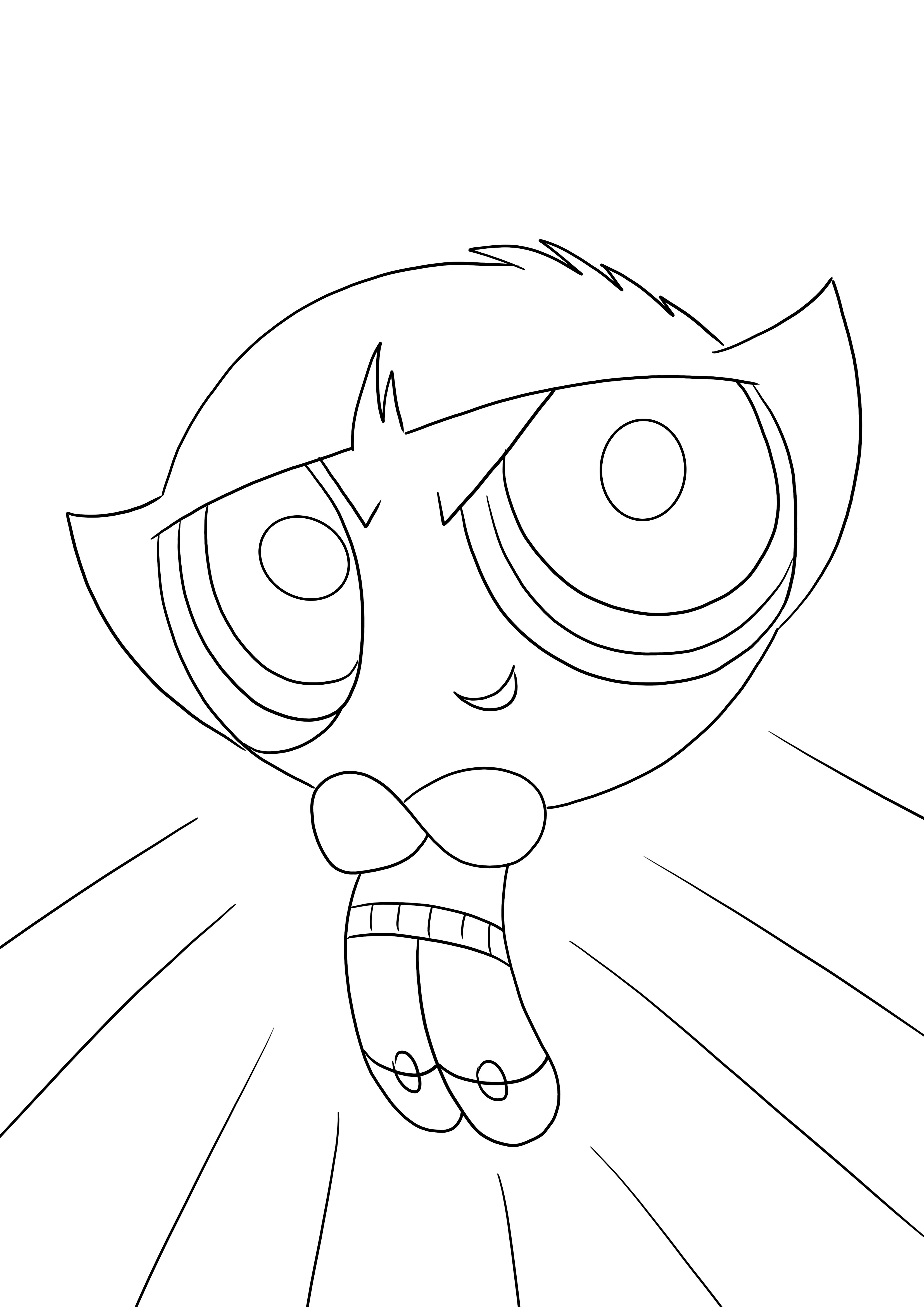 Buttercup from Powerpuff Girls to print or download and free to color