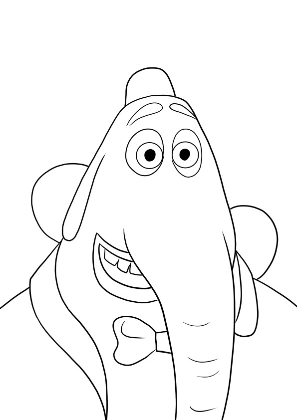 Bing Bong from Inside Out to print or download and color for free