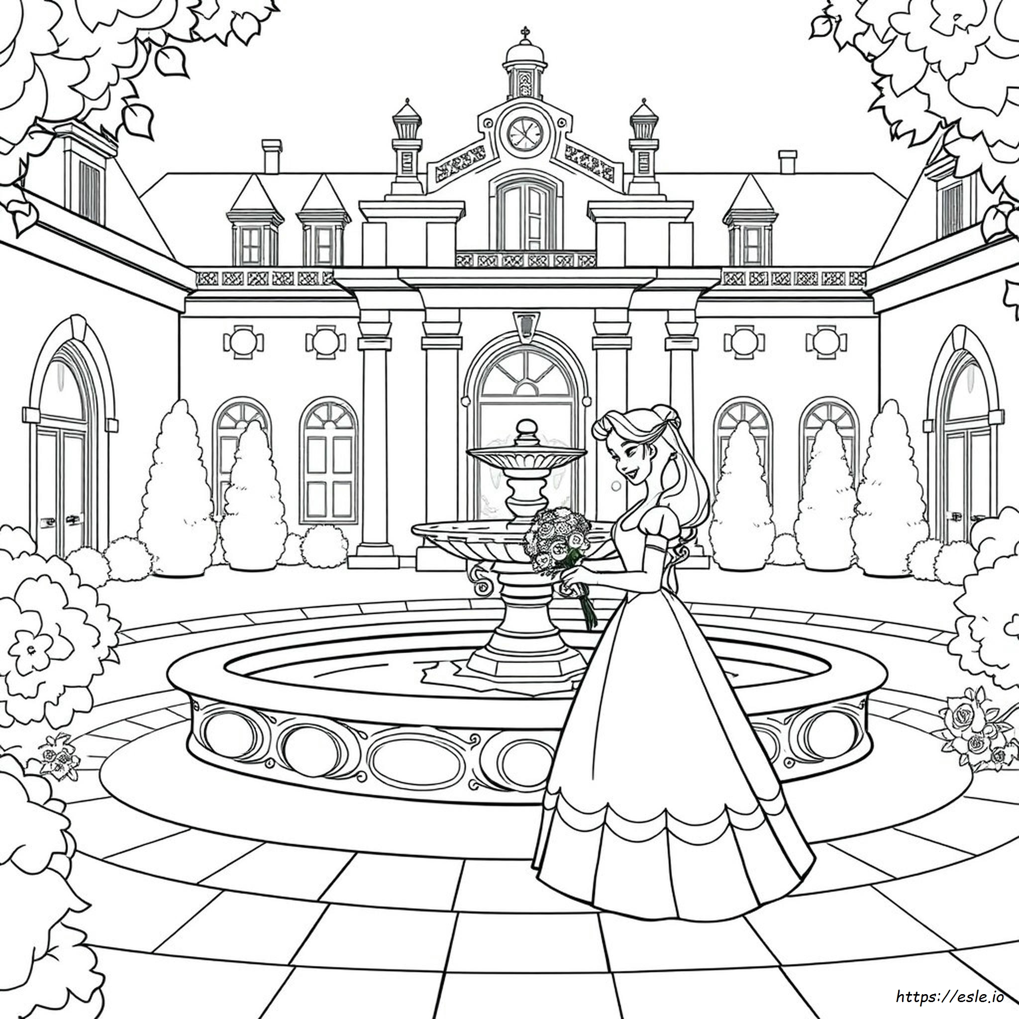 Belle Coloring Pages Free