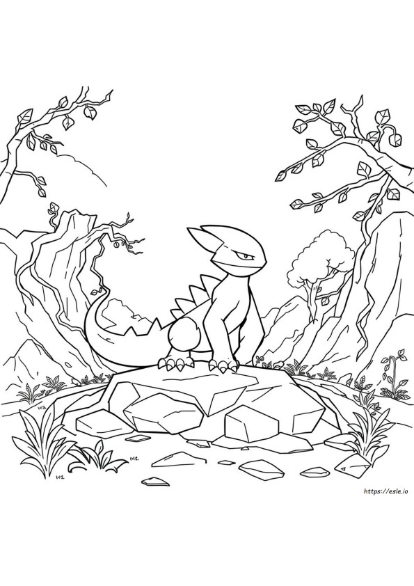 Grapploct Pokémon Da Colorare