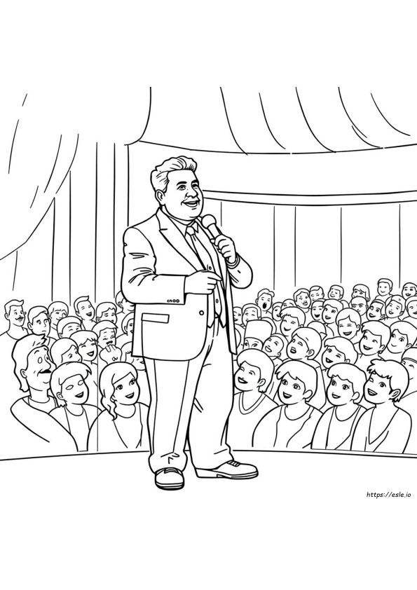 Coloriage George Lopez