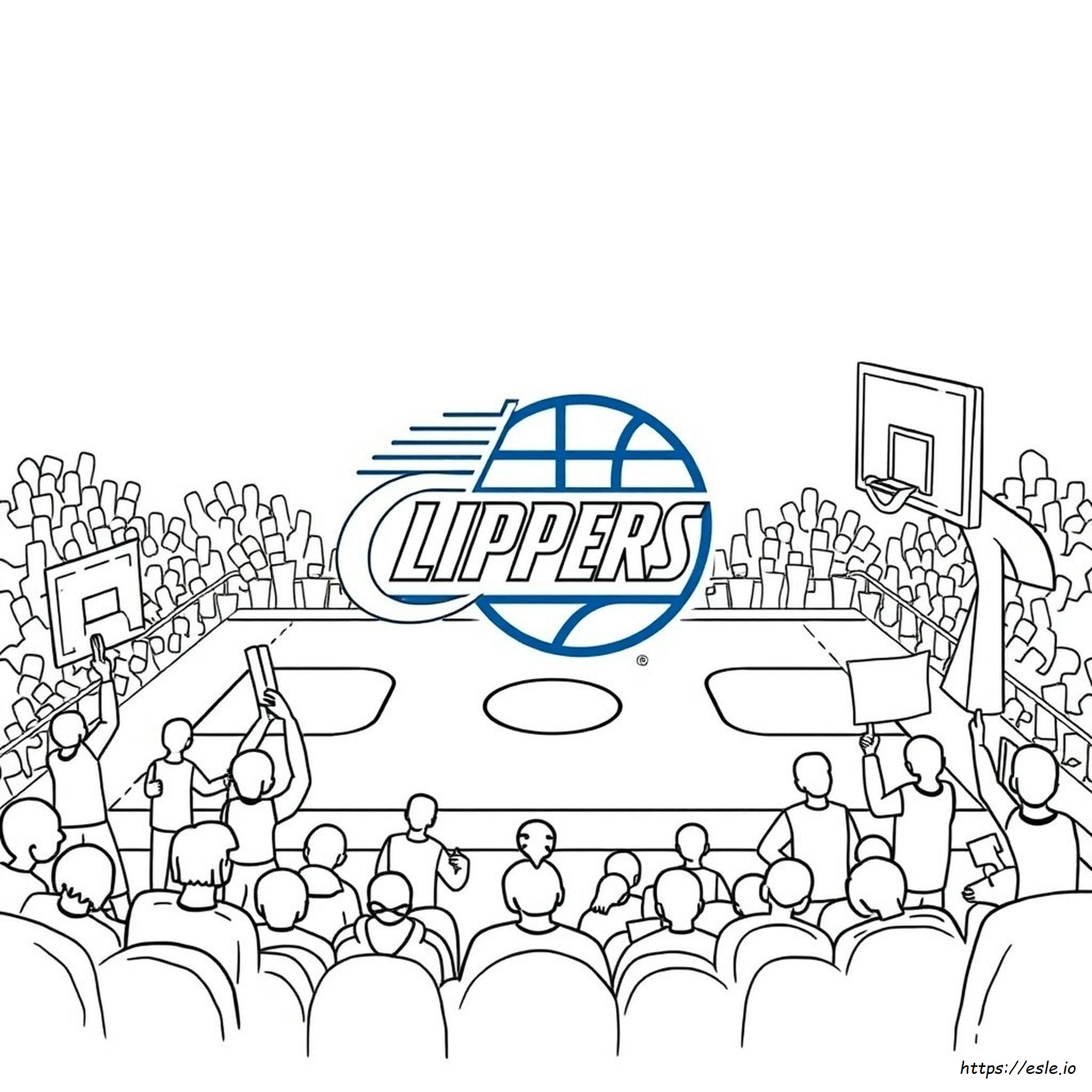 Los Angeles Clippers Para Colorear