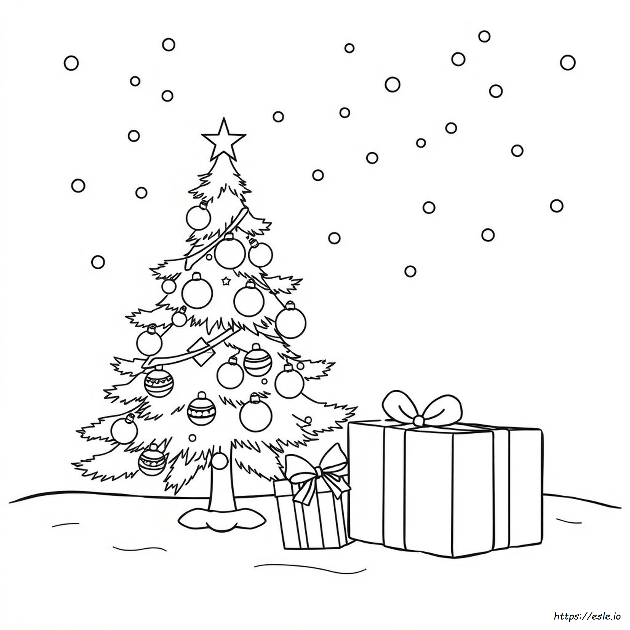 Gambar Mewarnai Natal Untuk Anak Pra-Sekolah