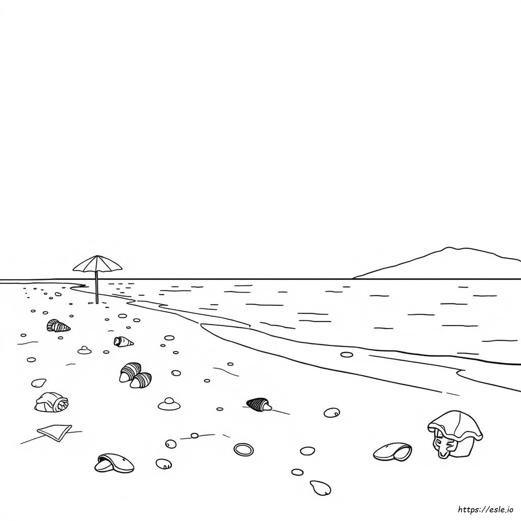 Beach Scene Coloring Pages For Adults