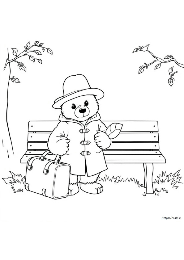 Carte De Colorat Paddington Bear