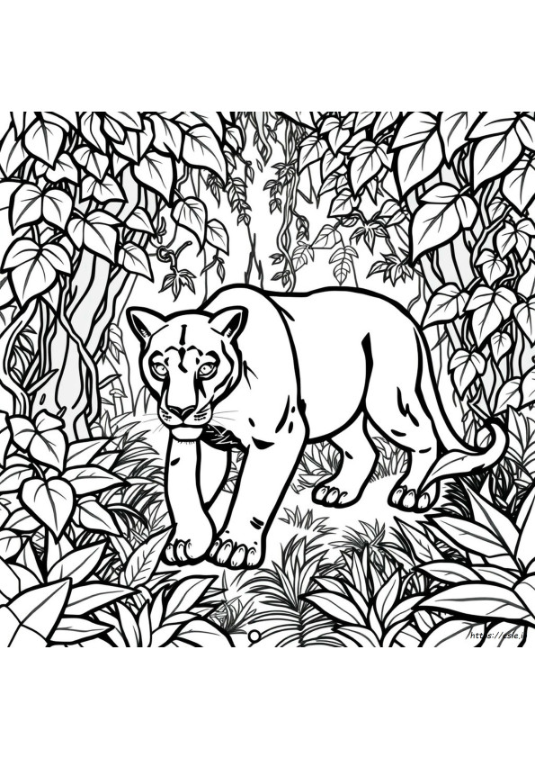 Buku Mewarnai Black Panther