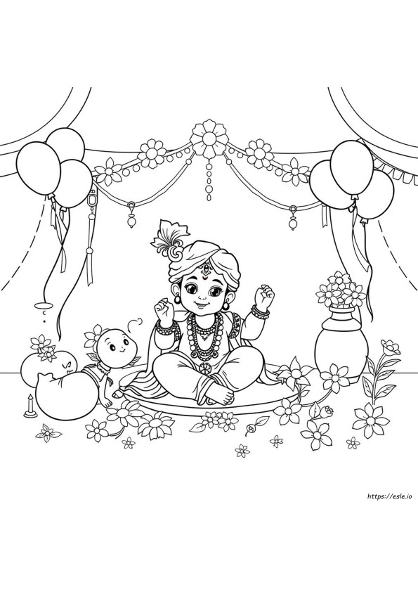 Janmashtami Värityskuvat