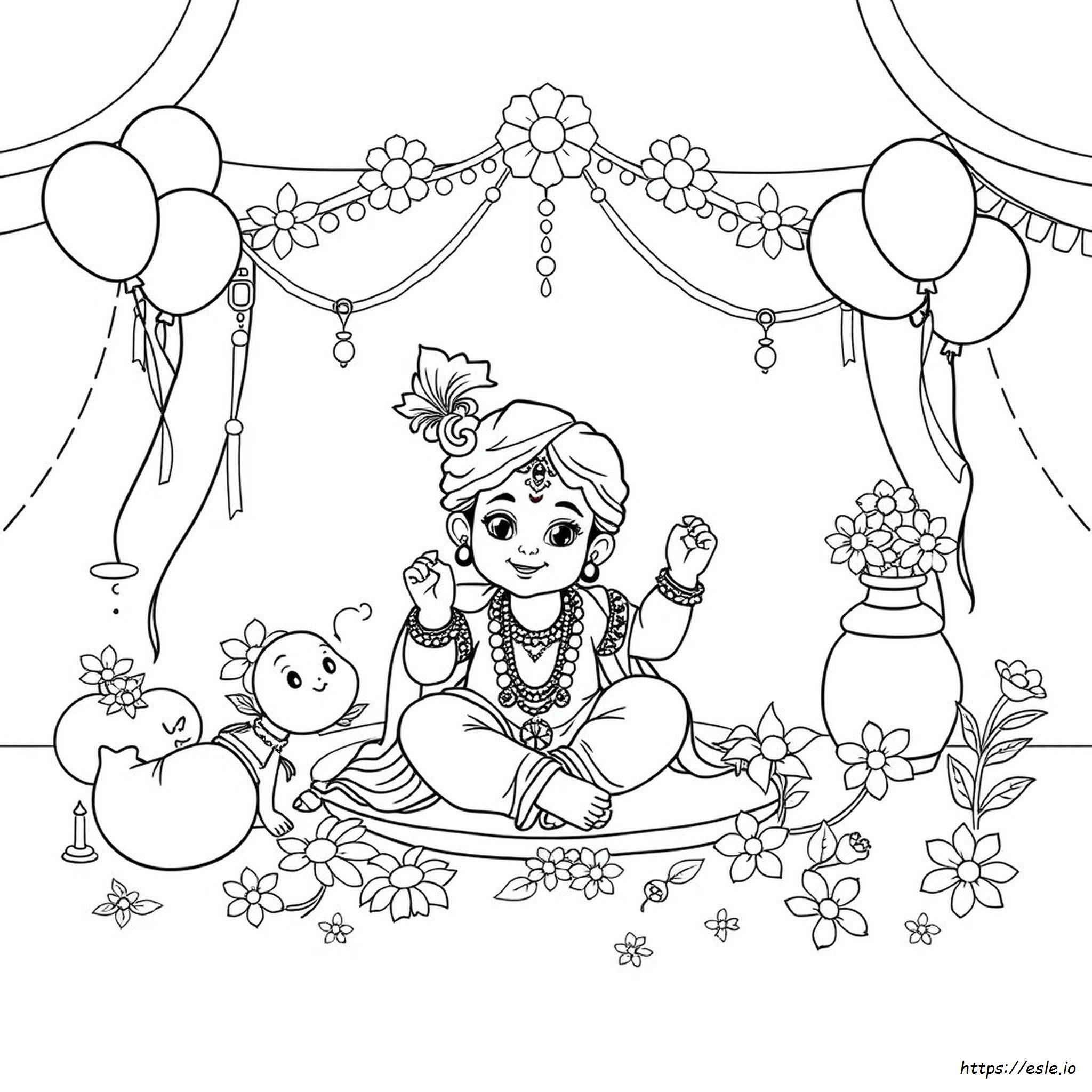 Disegni Di Janmashtami Da Colorare