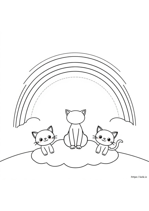 Black Rainbow Friends Coloring Pages