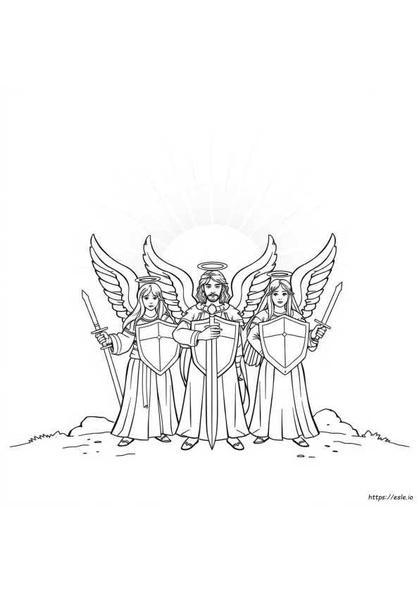 Arcángeles Para Colorear Gratis