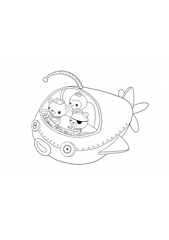 Octonauts off to Adventure coloring image free to download