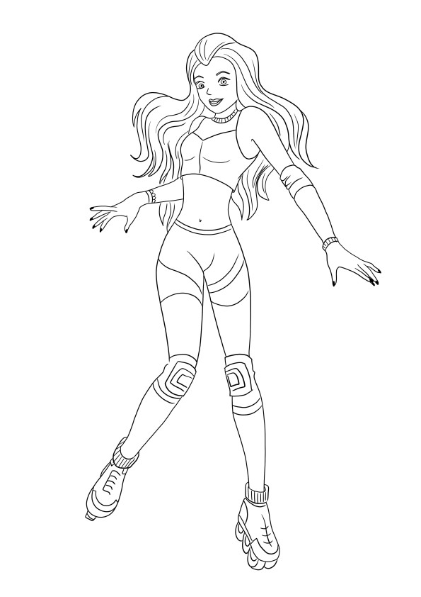 Samantha from Totally Spies to download and print for free and color