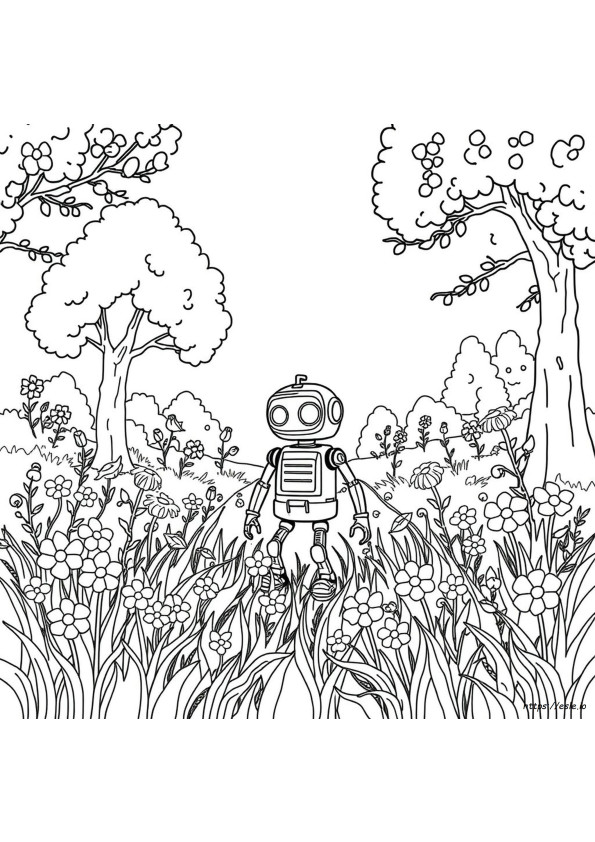 The Wild Robot Coloring Pages