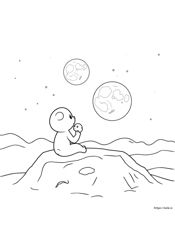 Coloriage Luna