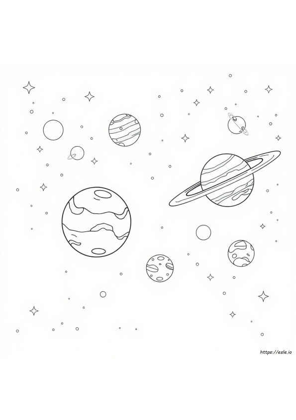 Planeten Kleur En Grootte