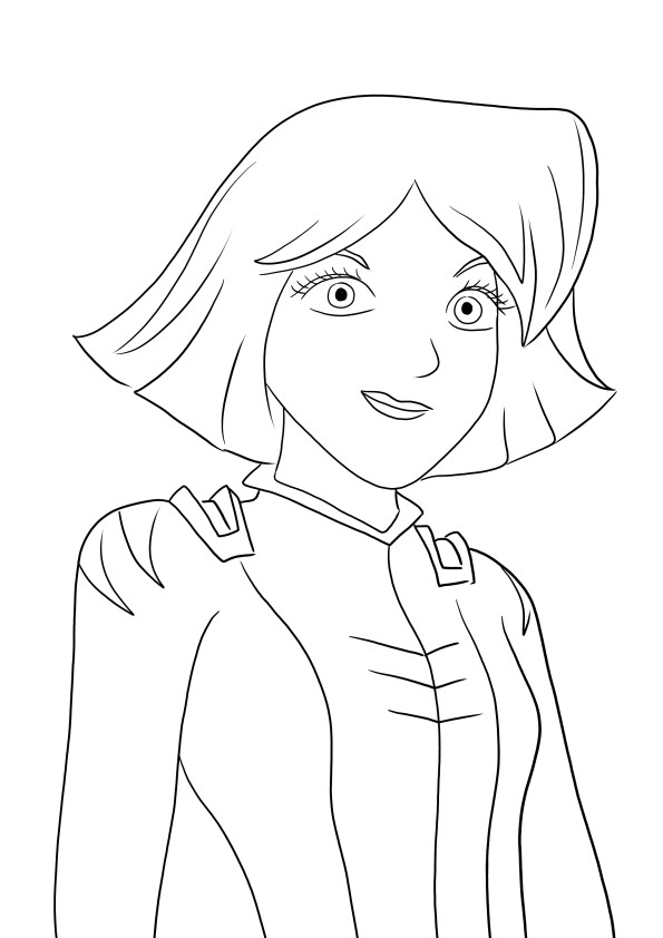 Clover from Totally Spies is one of the favorite coloring sheet to print for free