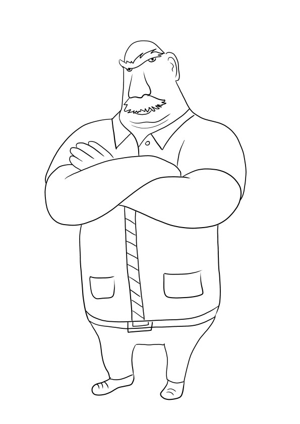 Tim Lockwood from Cloudy With a Chance of Meatballs coloring image free to download