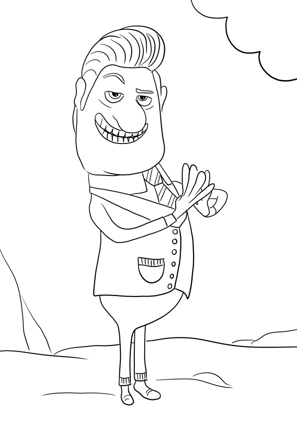 Mayor Shelbourne- free downloadable picture for kids to color