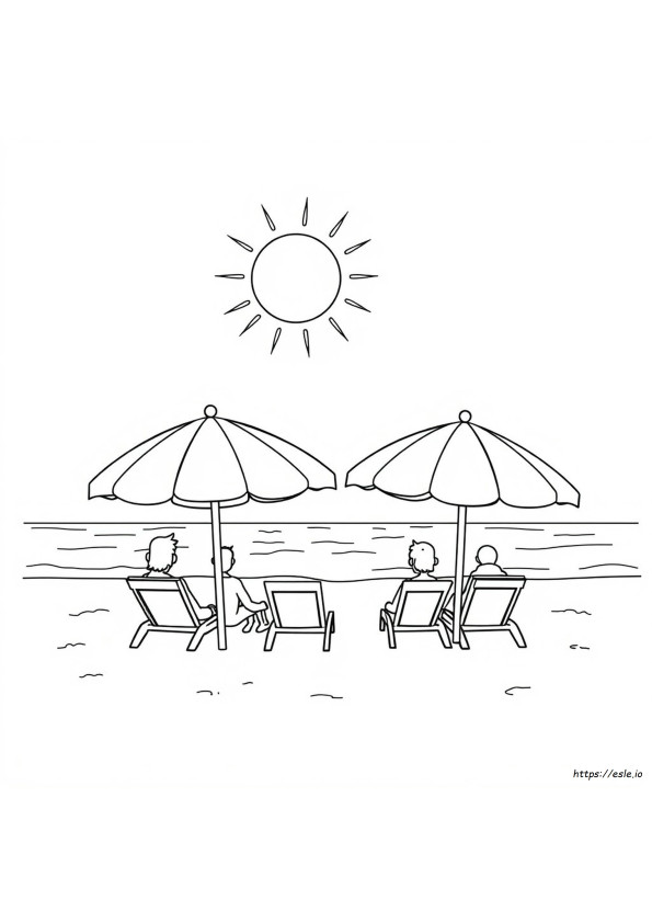 Vacation Coloring Pages