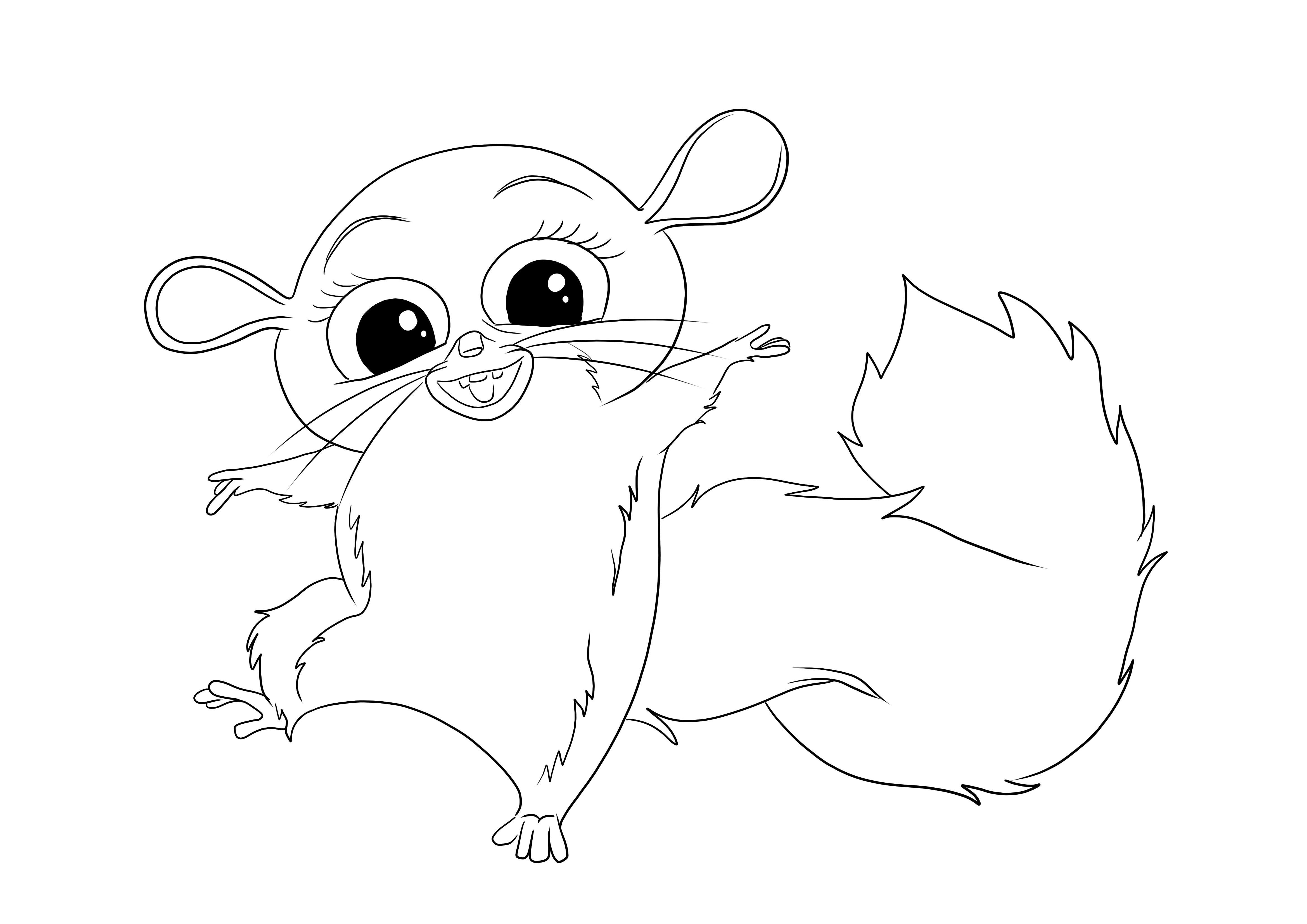 Mort from Madagascar movie is a fun coloring page for free printing for ...