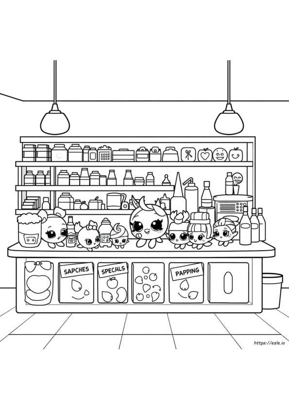 Ücretsiz Shopkins Boyama Sayfaları