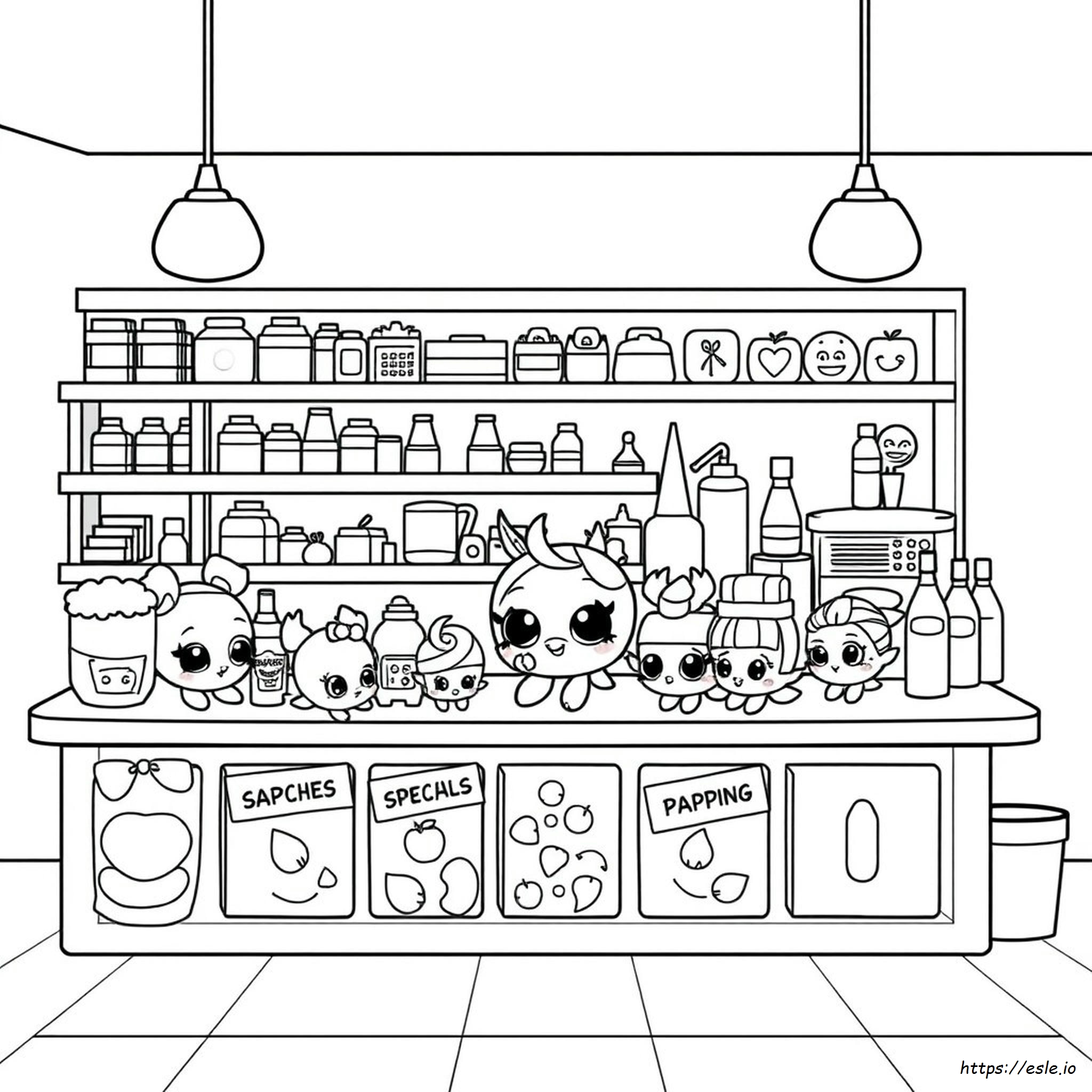 Free Coloring Pages Of Shopkins