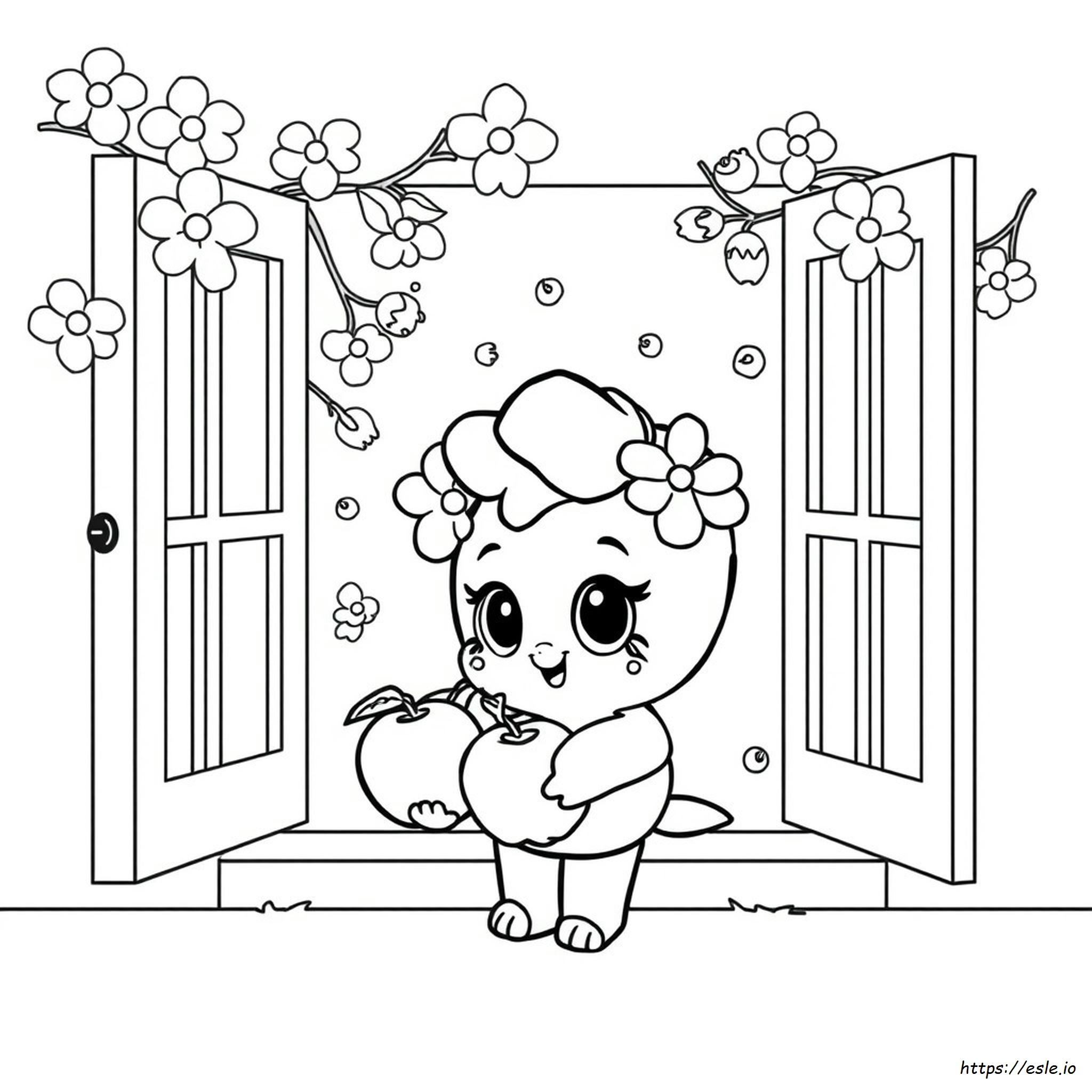 Apple Blossom Shopkin Coloring Page