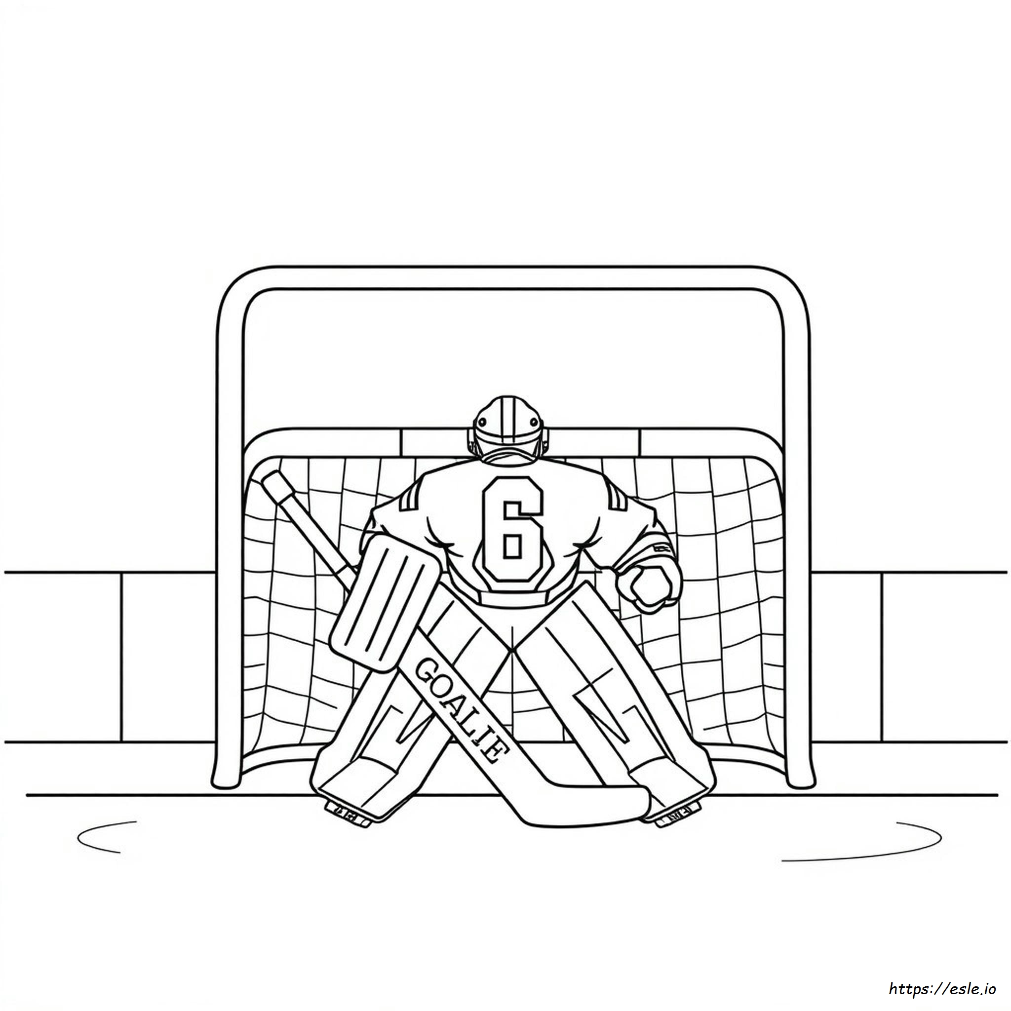 Goalie Coloring Pages
