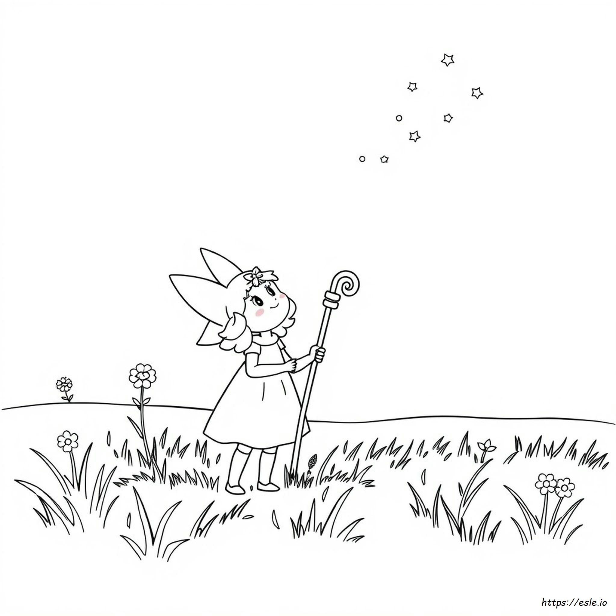 Little Bo Peep Colouring
