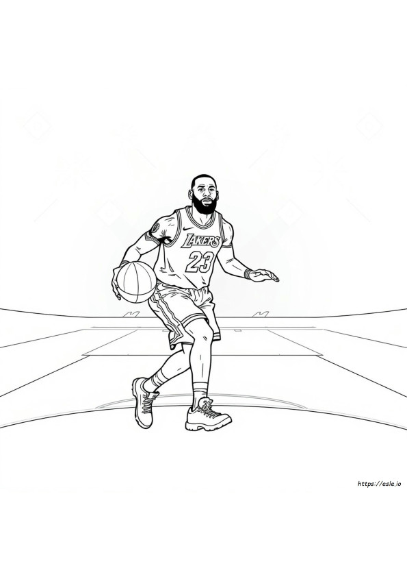Lebron James Coloring Pages Printable