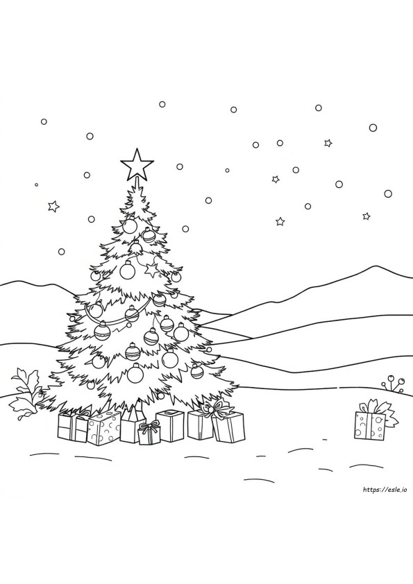 Realistic Christmas Coloring Pages
