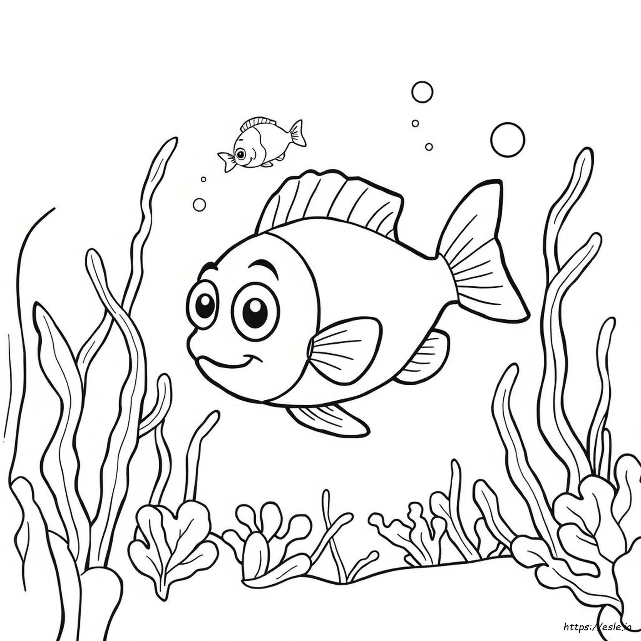 Peces Pequeños Para Colorear