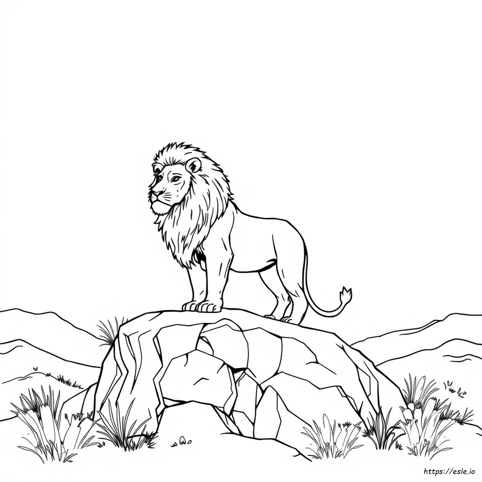 Realistic Lion Coloring Pages For Adults