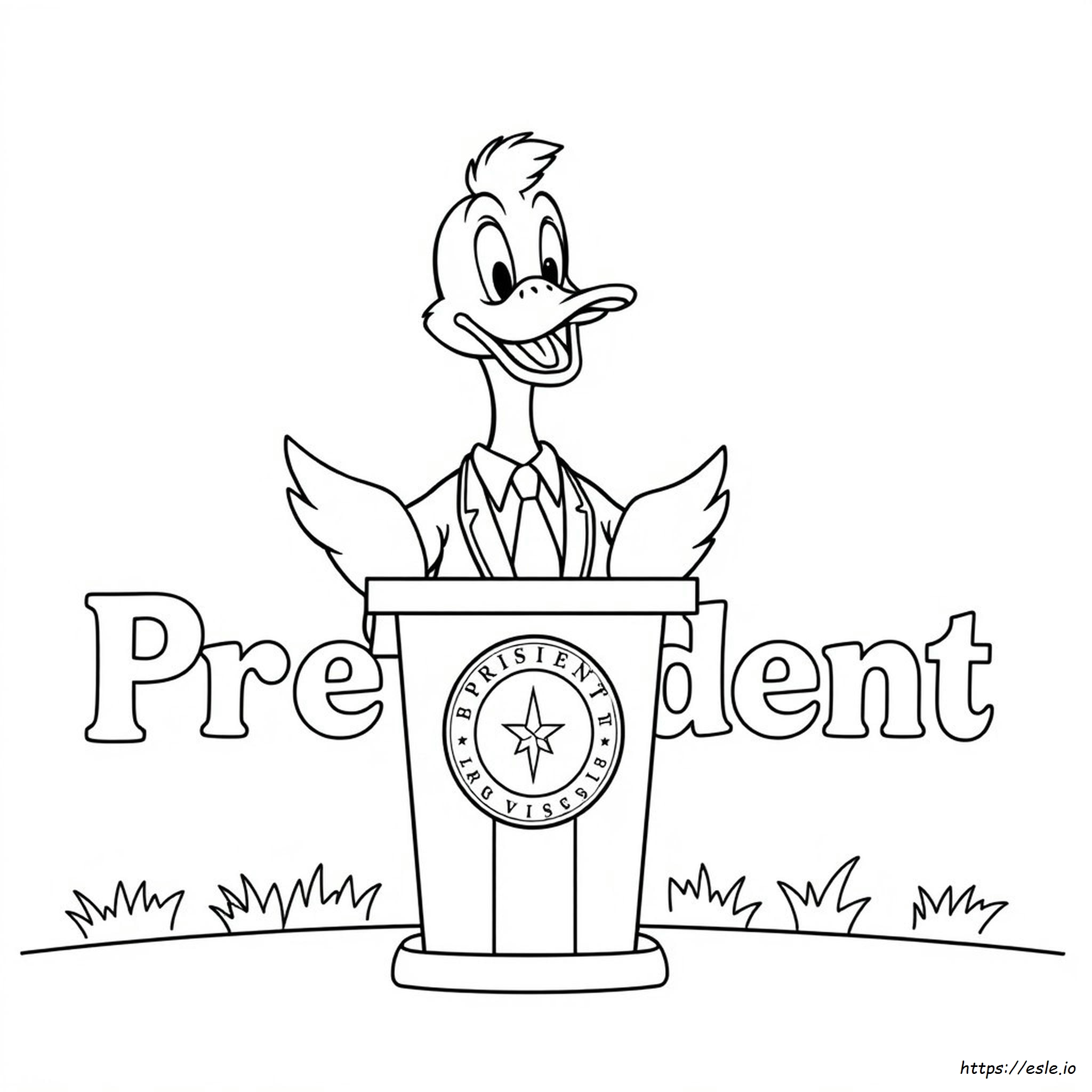 Anatra Per Il Presidente: Disegno Da Colorare E Stampare