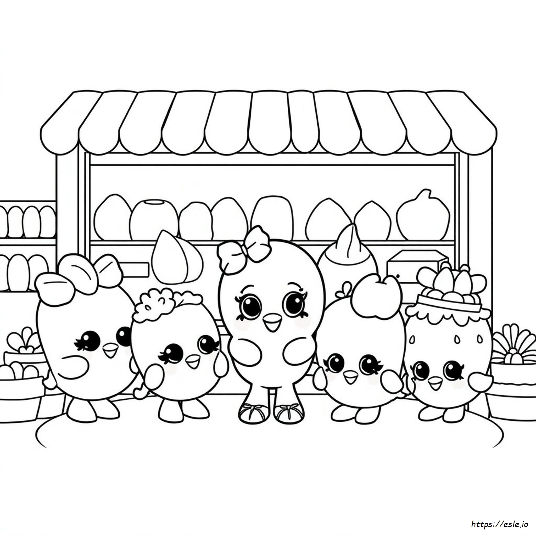 Páginas Para Colorear De Shopkins Lindos De Tamaño Completo