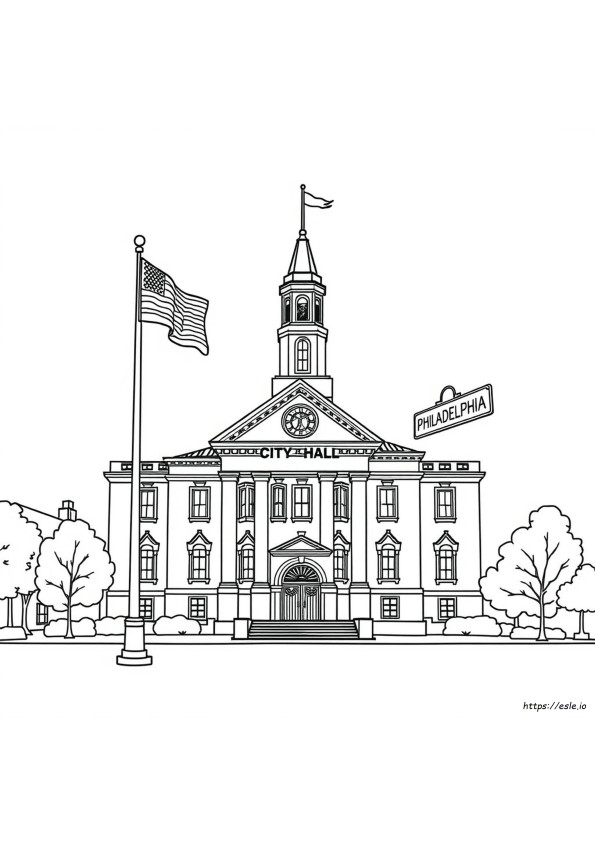 Philadelphia Coloring Pages