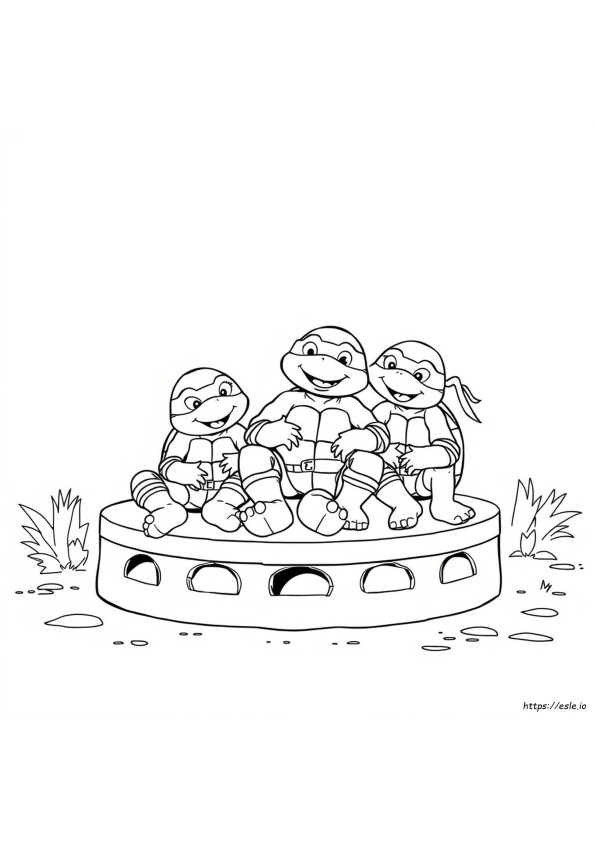Cute Tmnt Coloring Pages