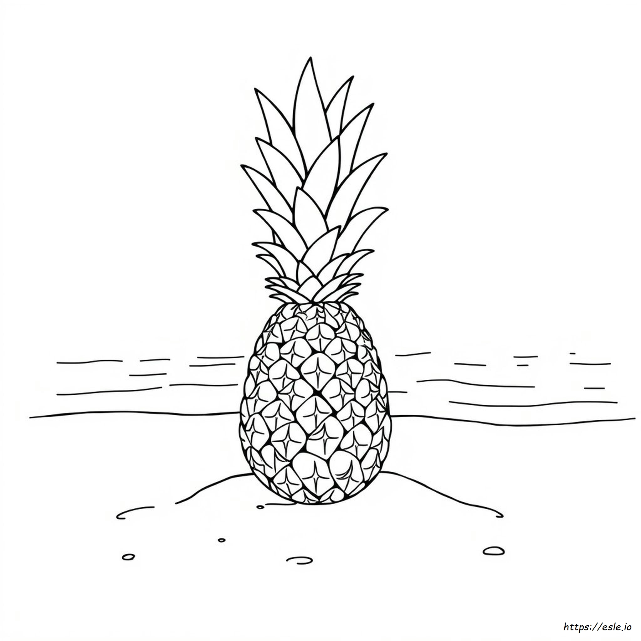 Ananas Carino Da Colorare