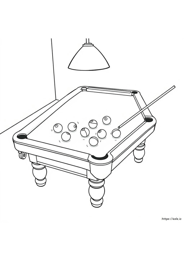 Biliardo Disegni Da Colorare