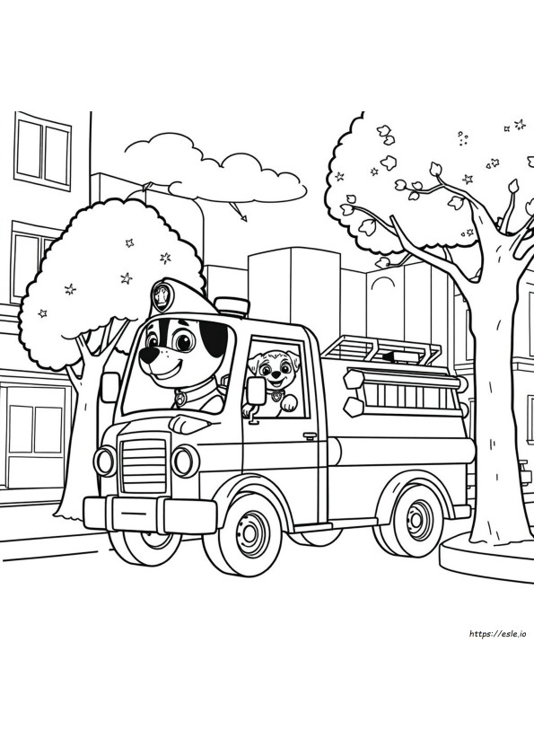 Paw Patrol Superhero Coloring Pages