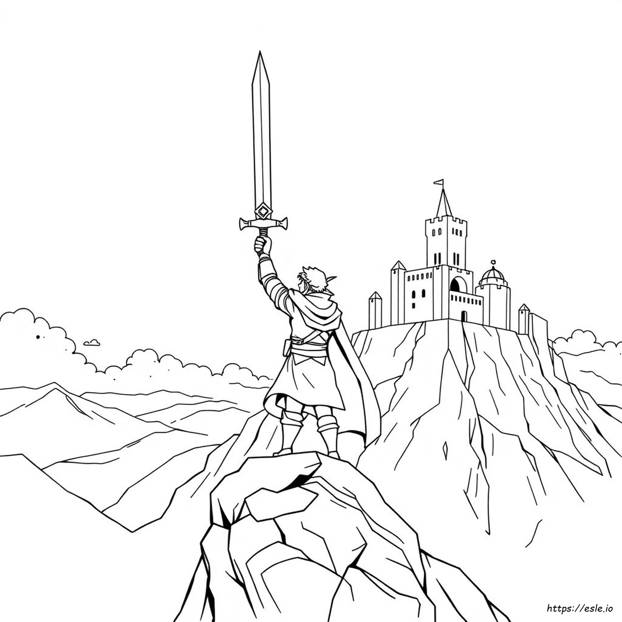 Printable Master Sword Coloring Pages