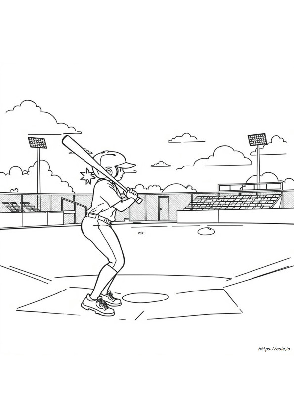 Disegni Da Colorare Di Softball