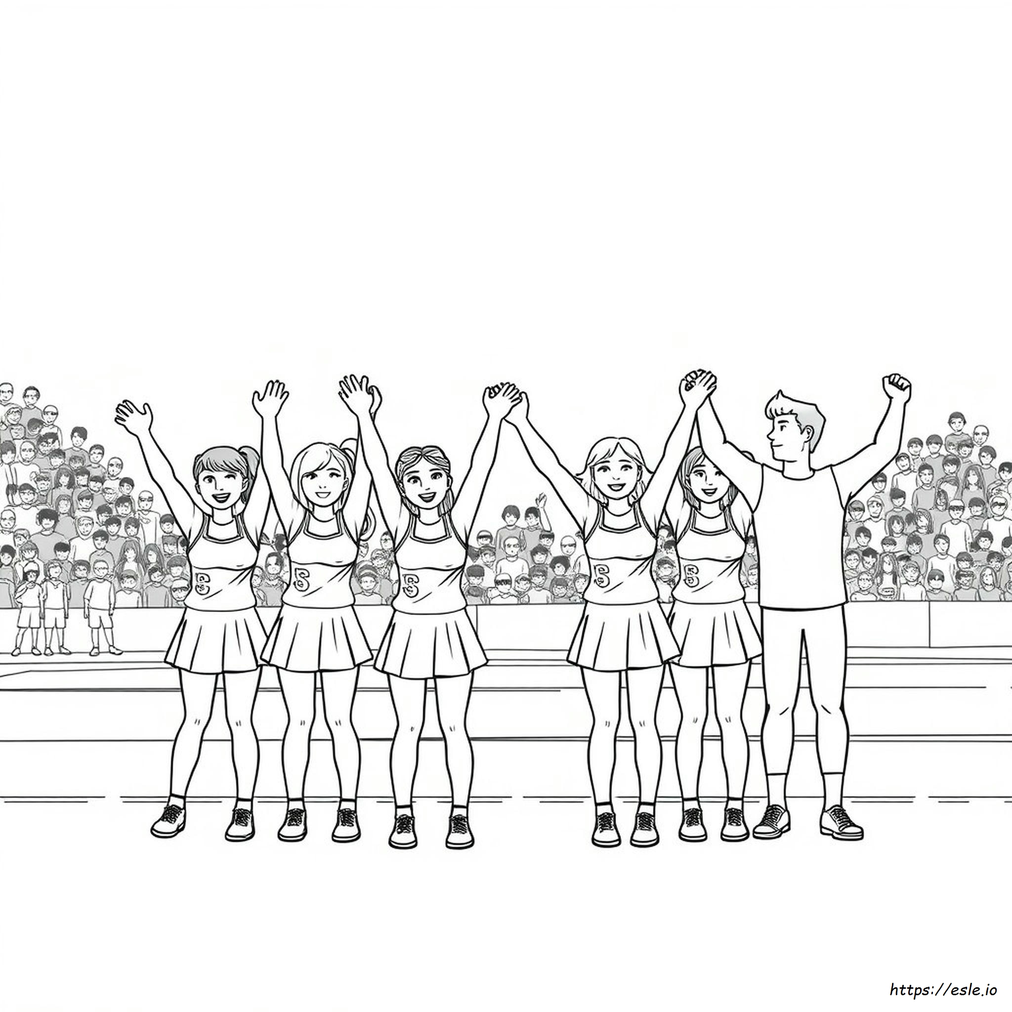 Cheerleading Coloring Pages For Adults