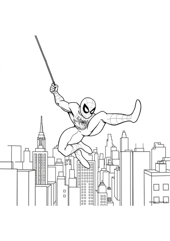 Spiderman Colouring In Free