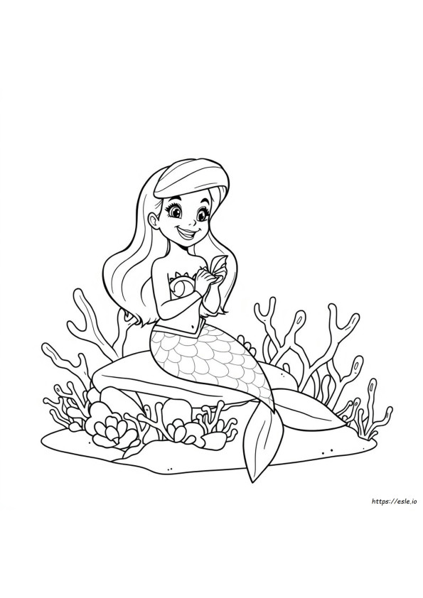 Gabby Mermaid Coloring Page