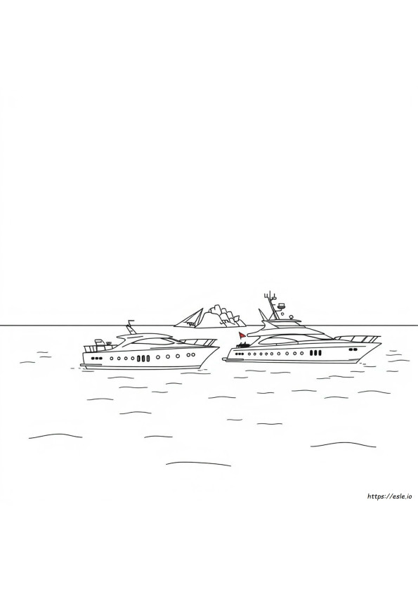 Coloriage Yacht
